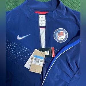 Nike U.S. Paralympics Raglan Performance Full-Zip Jacket Size Medium NWT